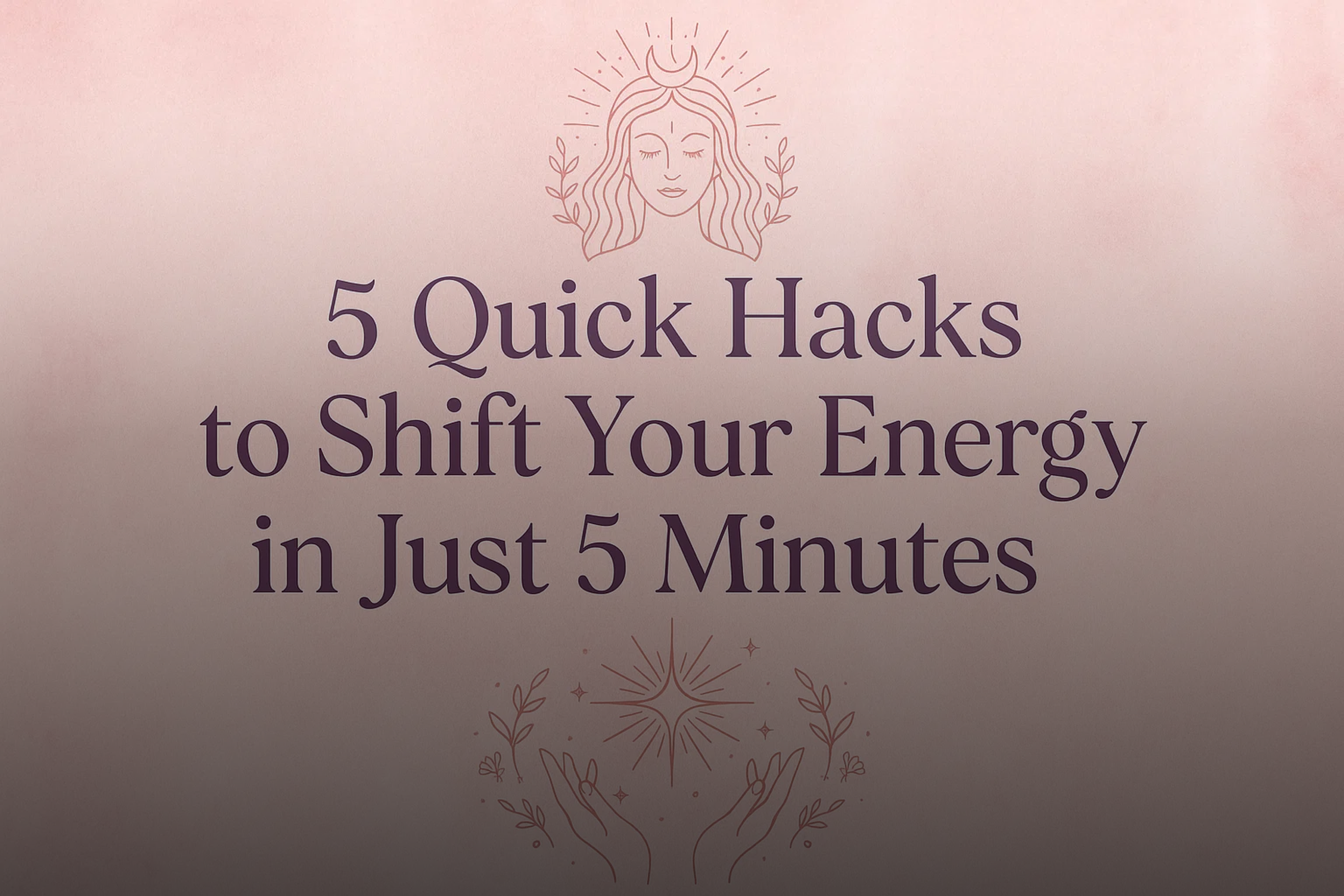 5 Quick Hacks to Shift Your Energy in Just 5 Minutes