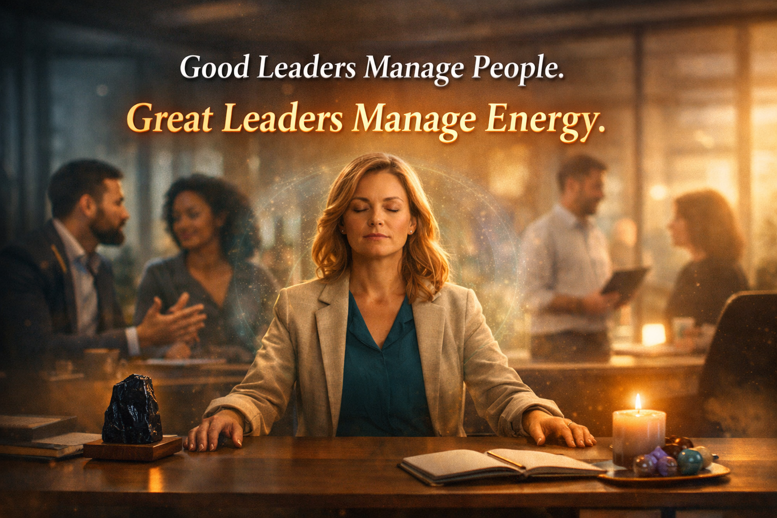 Good Leaders Manage People. Great Leaders Manage Energy.